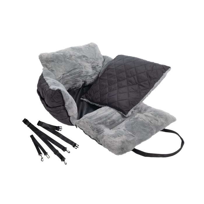 Hkm Buddy Multifunctional Black/Grey Dog Travel Bed