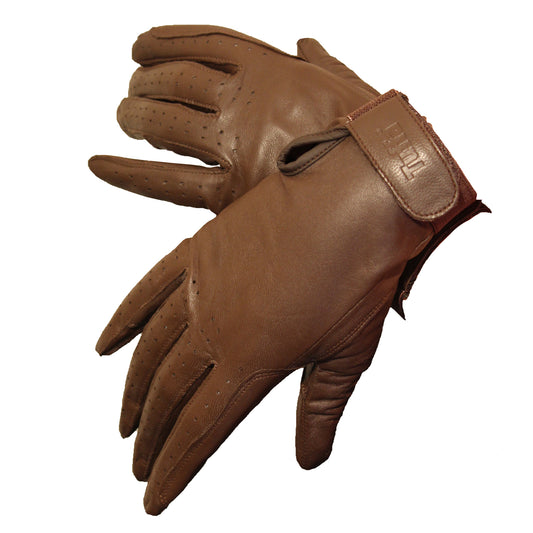 Tuffa Equi-Grip Fine Classic Goatskin Brown Gloves