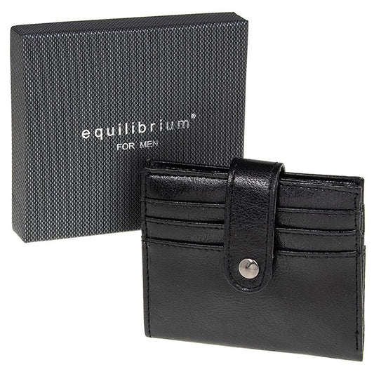 Equilibrium Mens Black Credit Card Holder