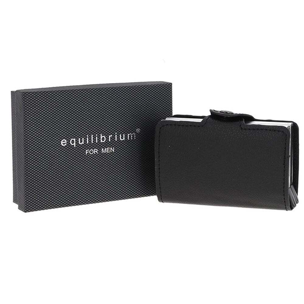 Equilibrium Mens Black Pop Up Credit Card Holder