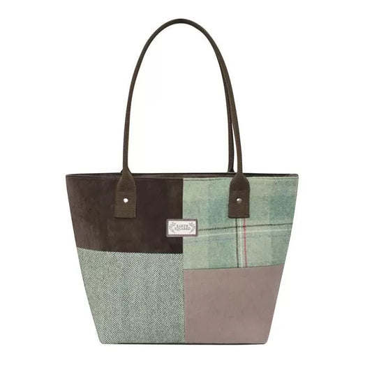 Earth Squared Fenton Tweed Patchwork Tote Bag