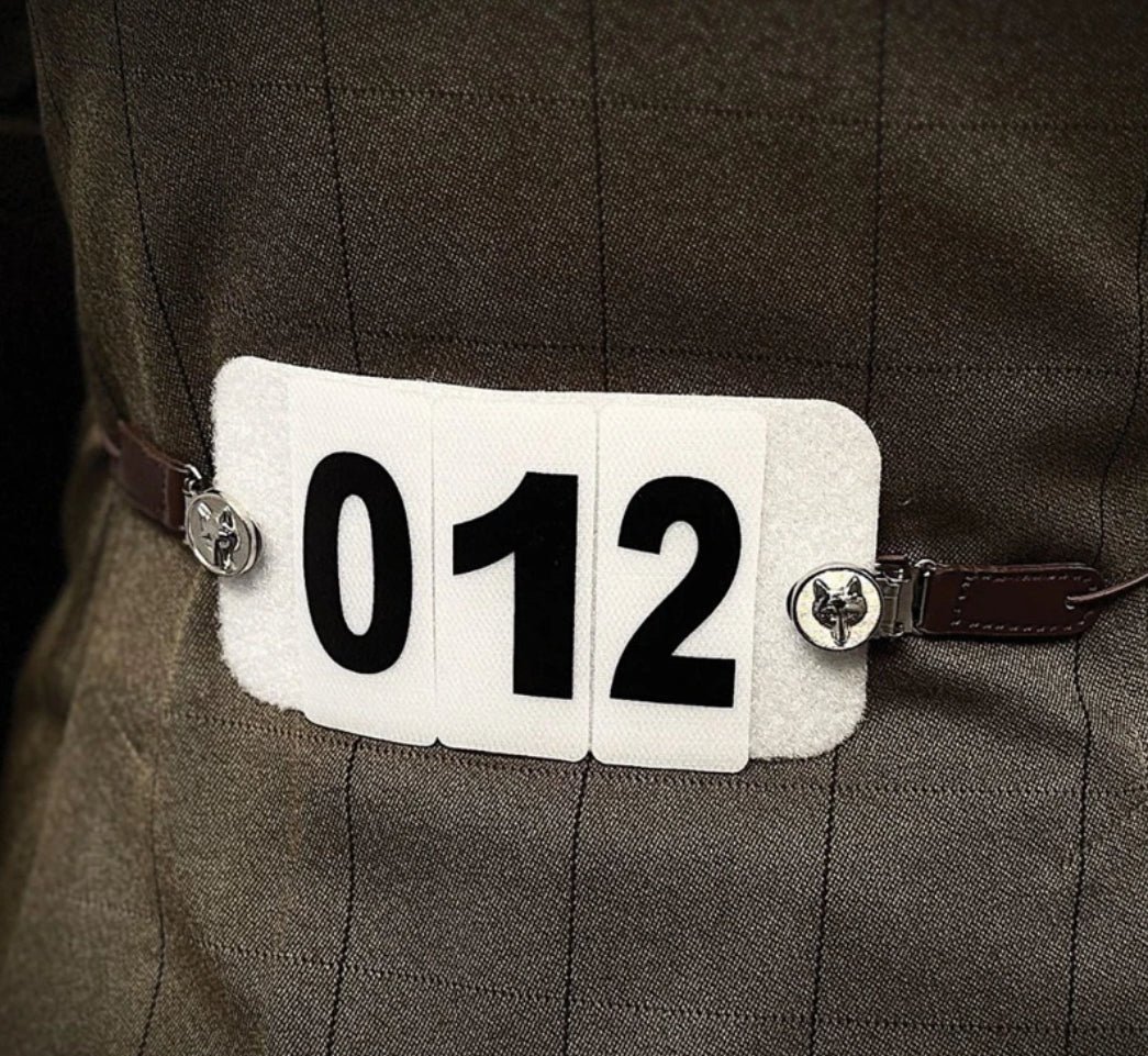 Equetech Showing Competition Number Clips - Adjustable - One Size Fits All