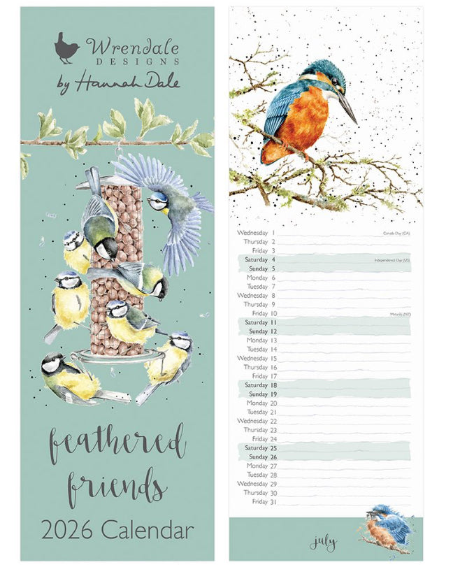 Wrendale 2026 Slim Calendar