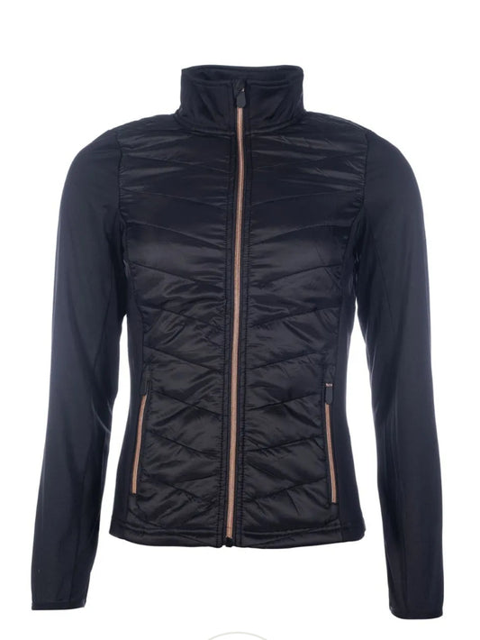 Hkm Praq Black/Rose Gold Jersey Nylon Jacket