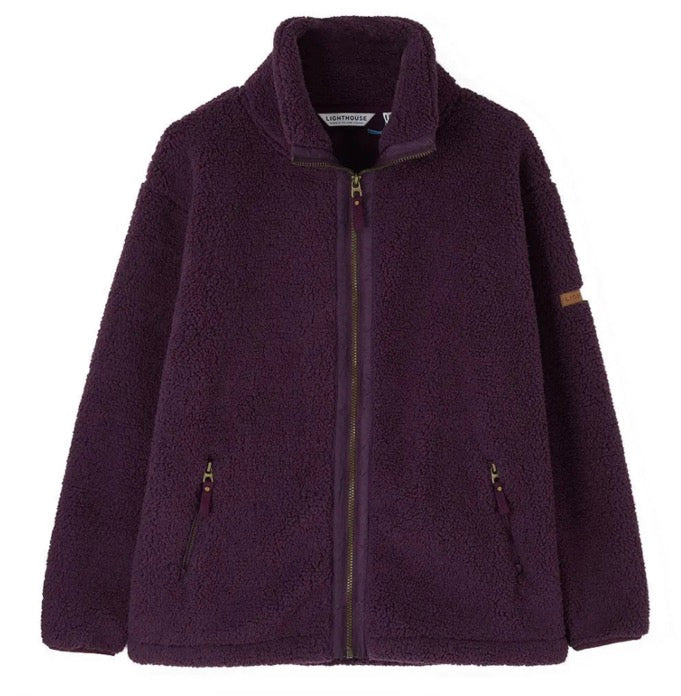 Ladies Cobh Full Zip Fleece - Cranberry