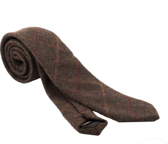 Heritage Tweed Neck Tie - Green Box Tweed