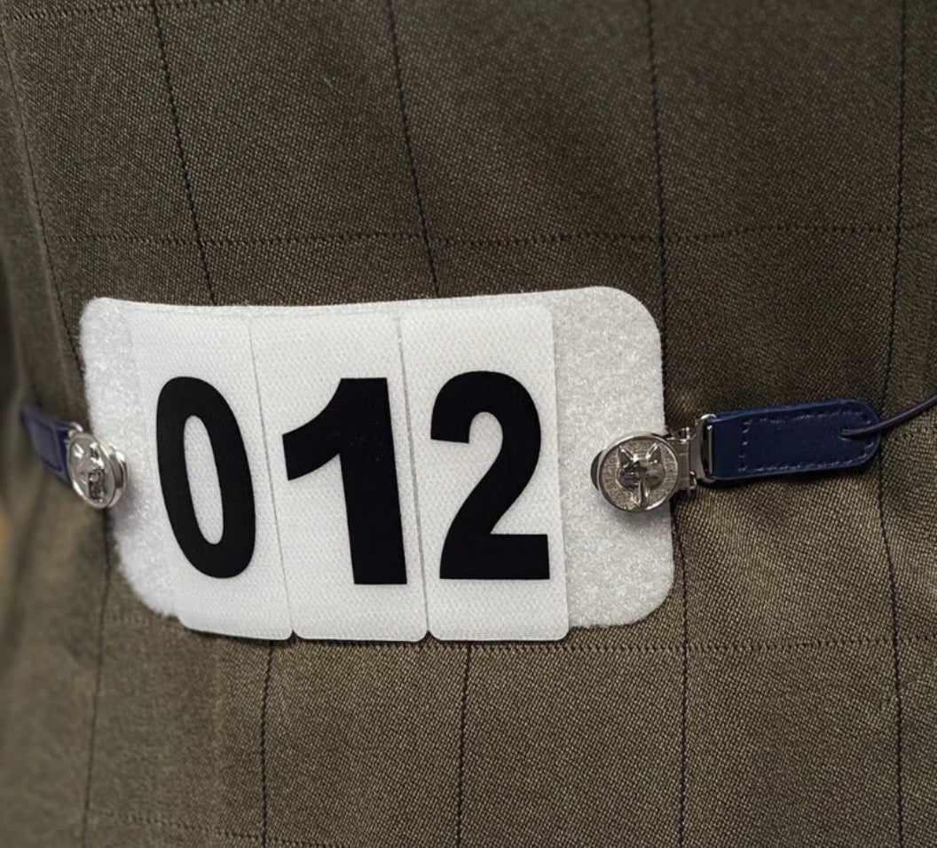 Equetech Showing Competition Number Clips - Adjustable - One Size Fits All