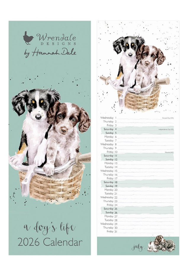 Wrendale 2026 Slim Calendar