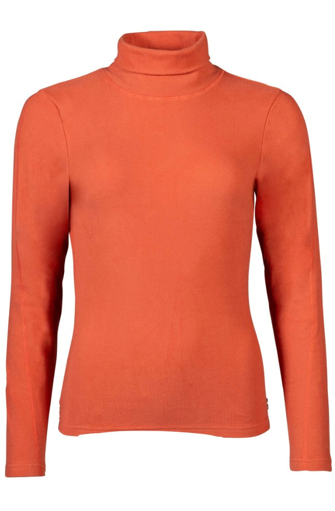 Hkm Turtle Neck Fleece Top Eva Copper