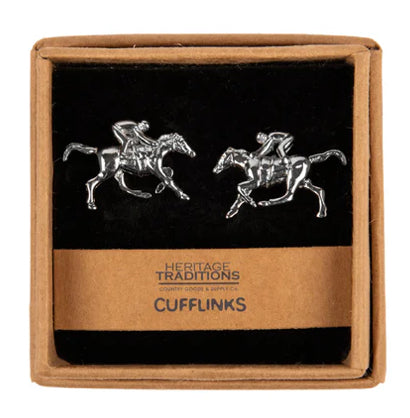 Heritage Cufflinks Racing Horse