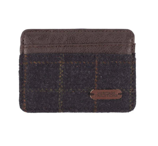 Heritage Card Holder - Green Box Tweed