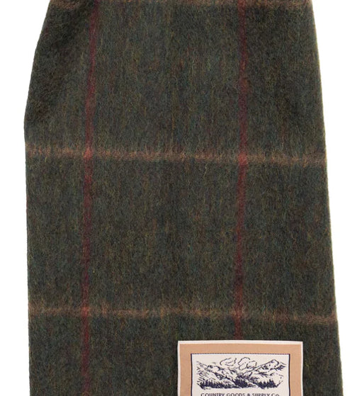 Heritage Wool Scarf - Green Box Tweed