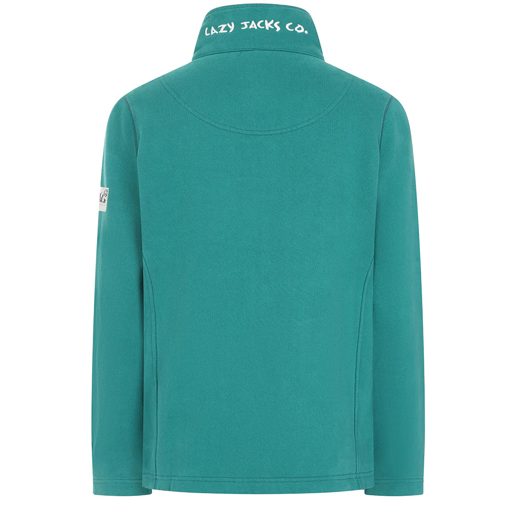 Lazy Jacks Emerald Super Soft Full Zip Sweatshirt