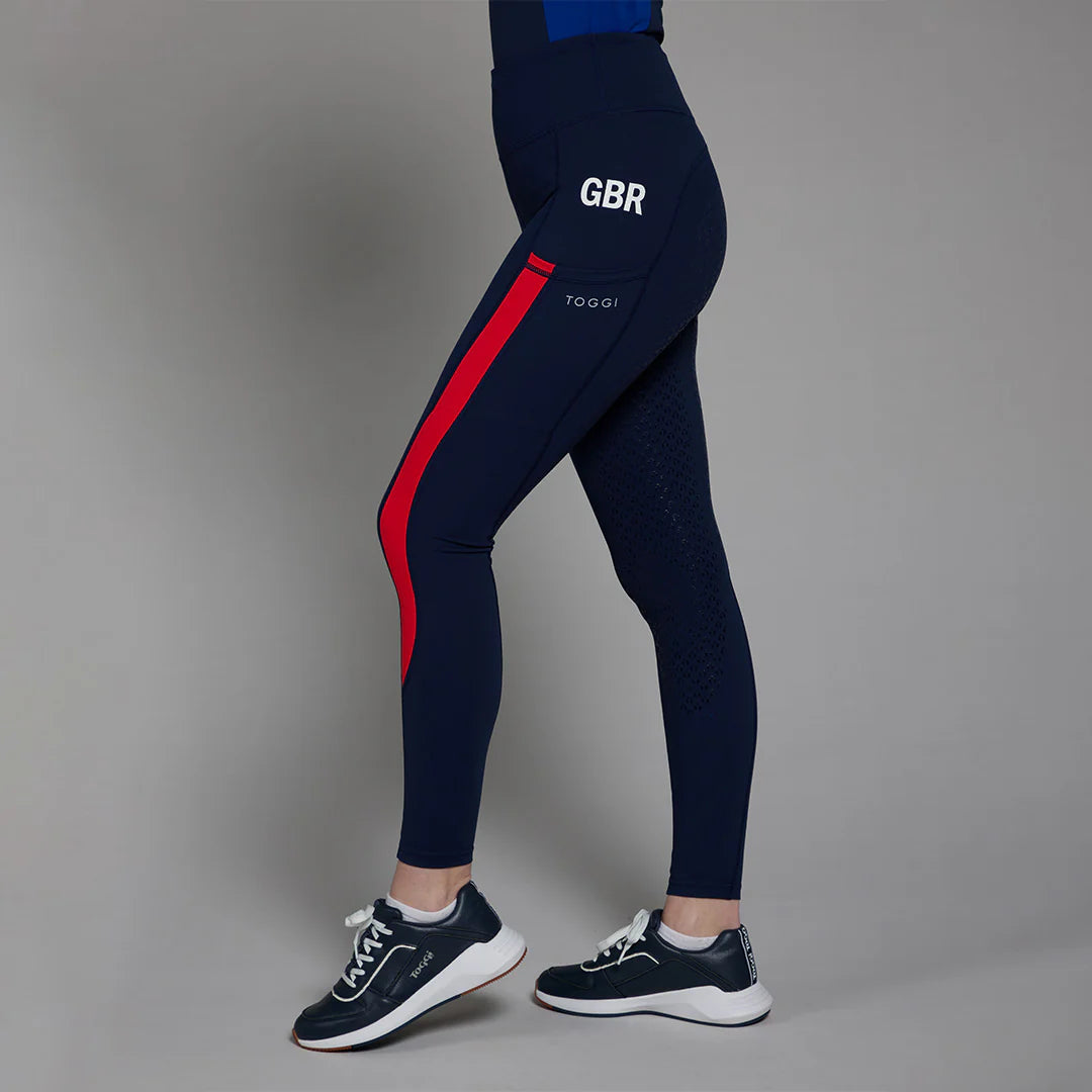 Toggi GBR Sculpter Riding Tights - Navy