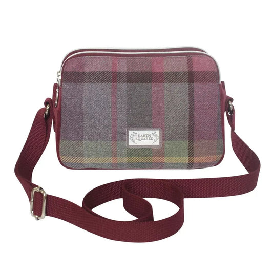 Earth Squared Gullane Plum Tweed Anna Bag