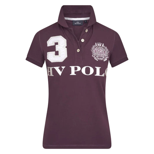 Hv Polo Favouritas EQ Polo Shirt - Plum/Silver