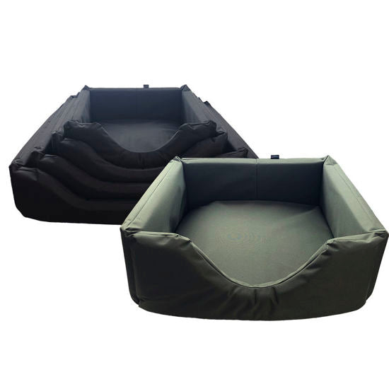 Hemm And Boo Waterproof Green Rectangular Dog Bed