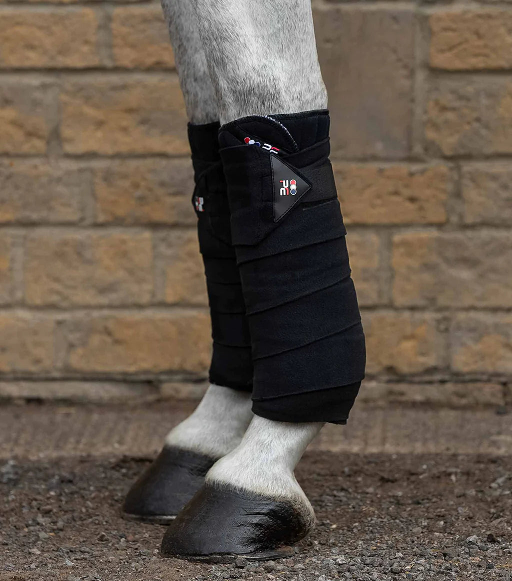 Premier Equine Black Bandage Pad Wraps