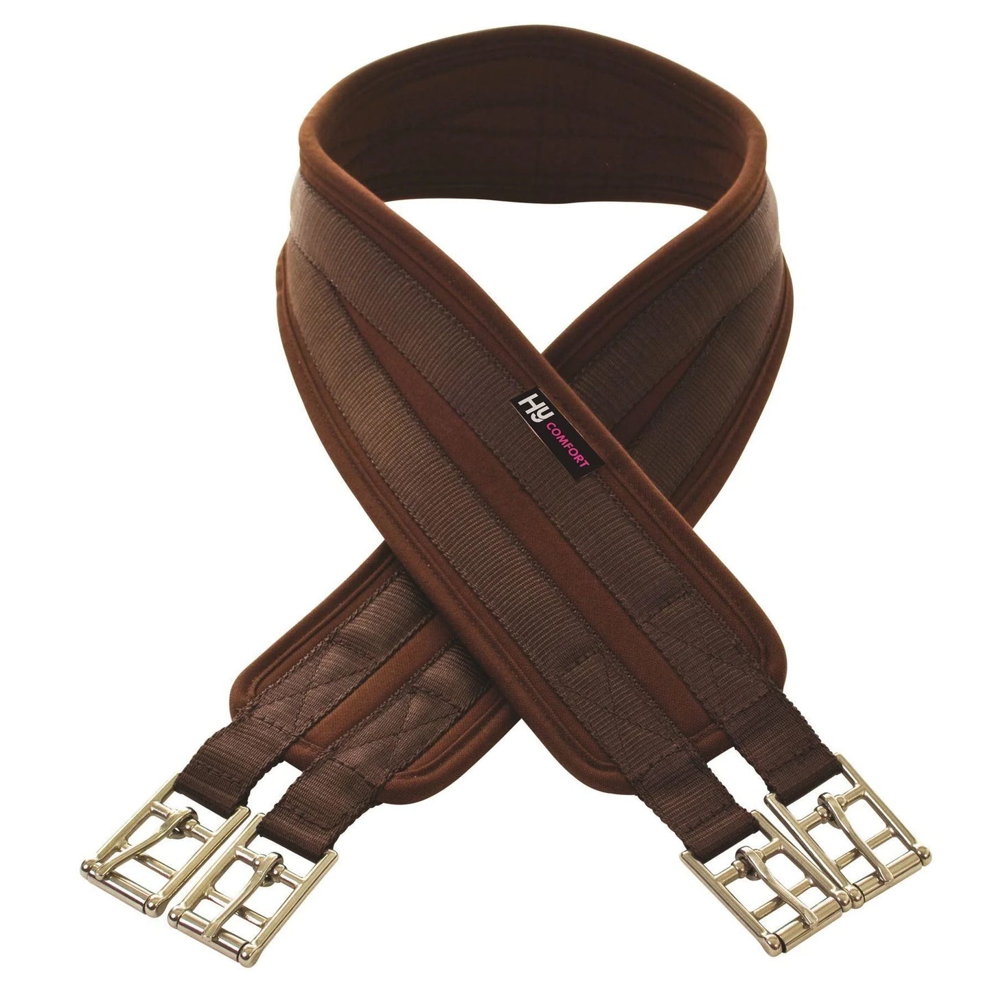 Hy Equestrian Cushion Brown Girth