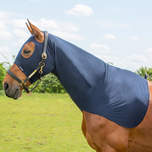 Hy Equestrian Navy Lycra Flex Hood