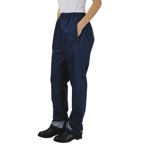 Hy Equestrian Childs Waterproof Pull On Navy Over Trousers