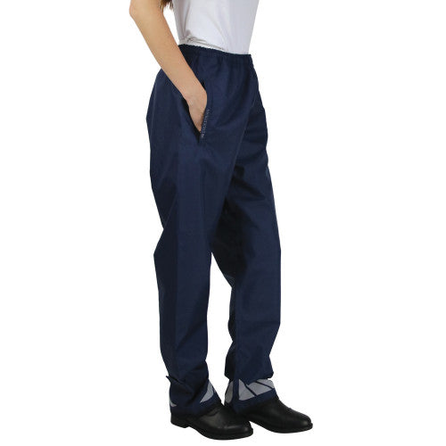 Hy Equestrian Childs Waterproof Pull On Navy Over Trousers