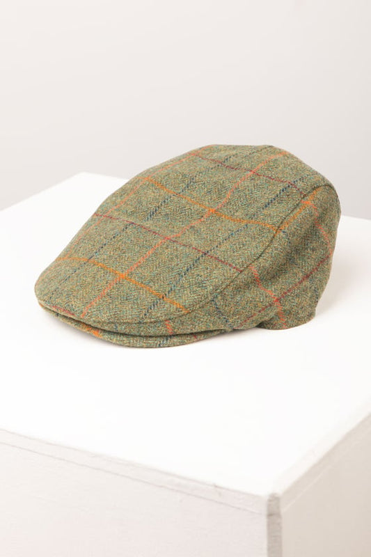 Rydale Tweed Flat Cap - Terrington - Green Check