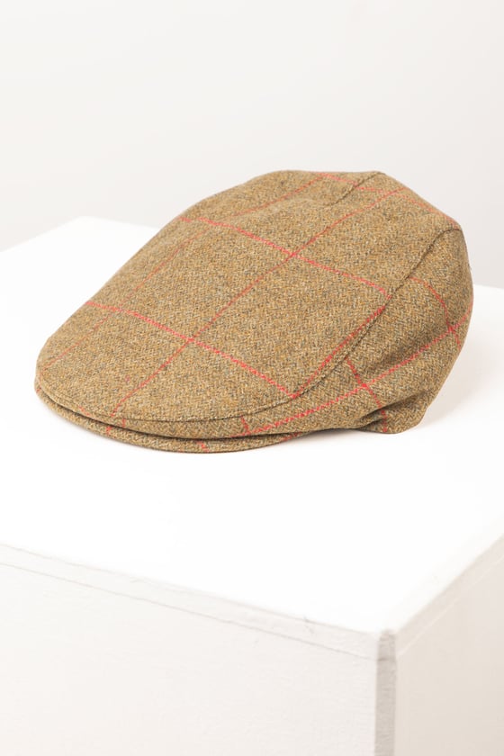 Rydale Tweed Flat Cap - Terrington - Olive Check