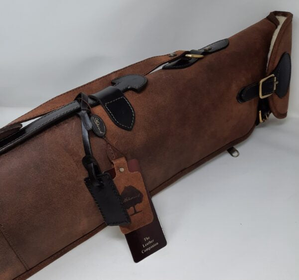 Ashwood Leather Suede Gun Sleeve Tan