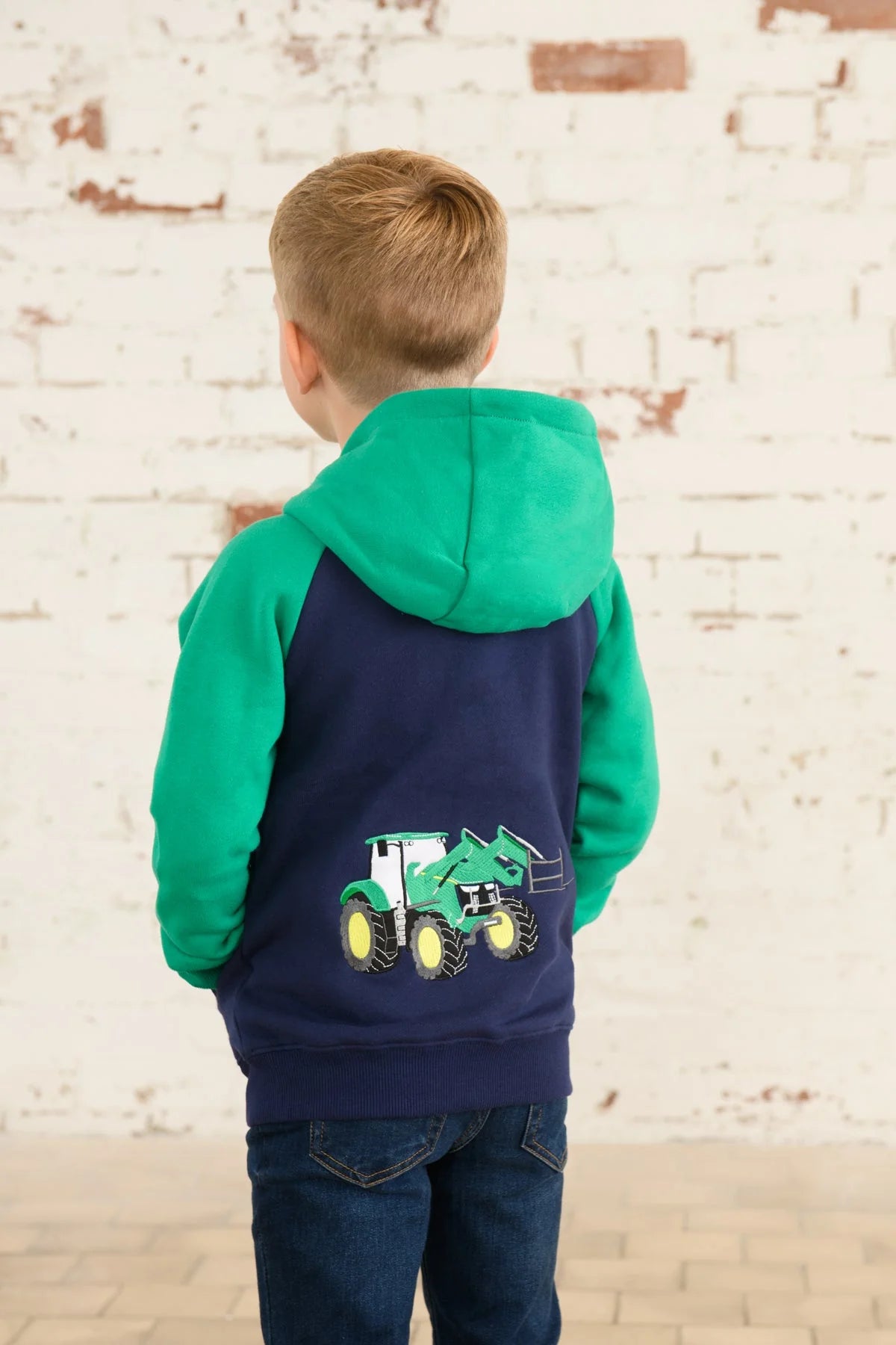 LightHouse Childs Jackson Green Tractor Full Zip