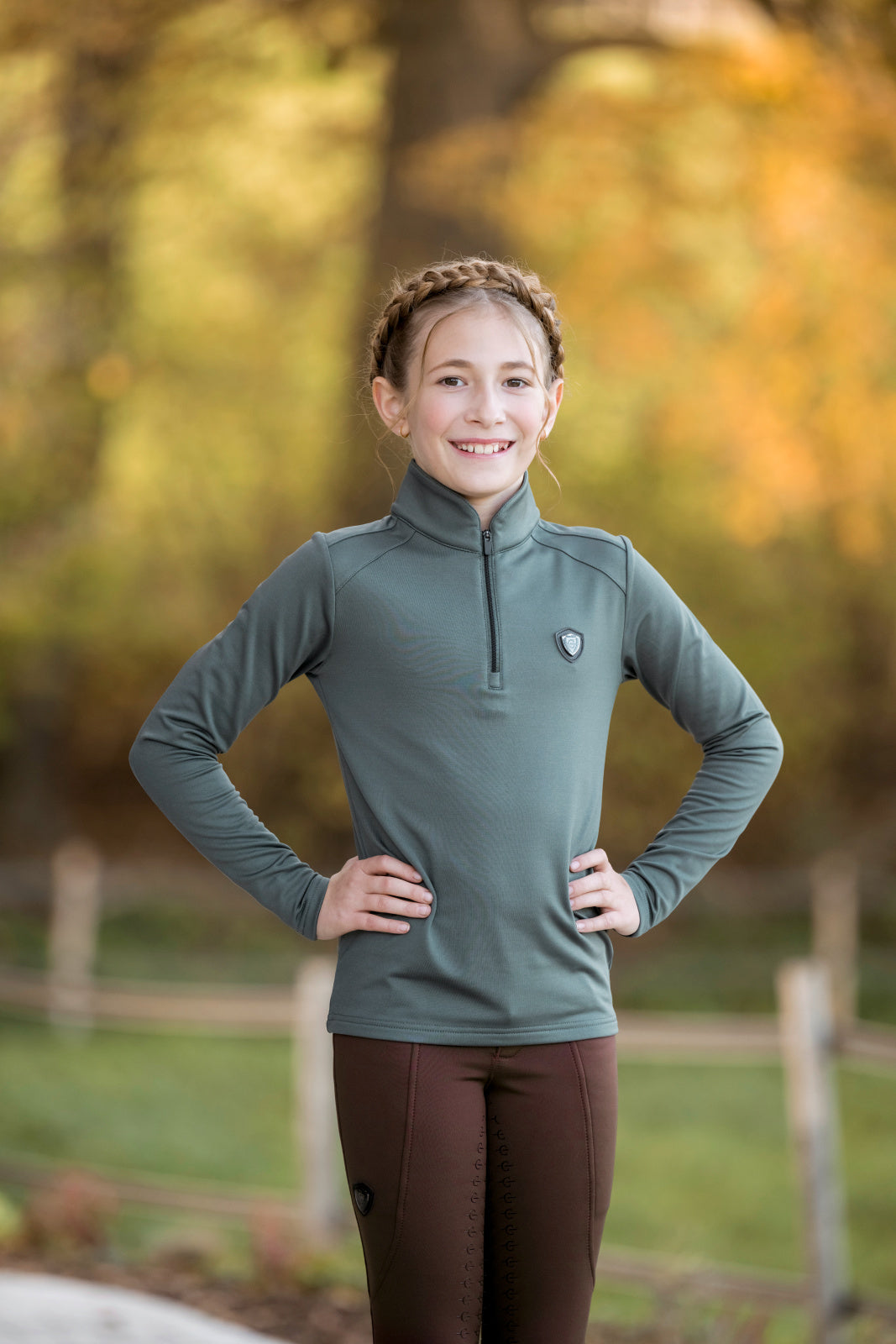 Covalliero Childrens Jade Green Active Shirt