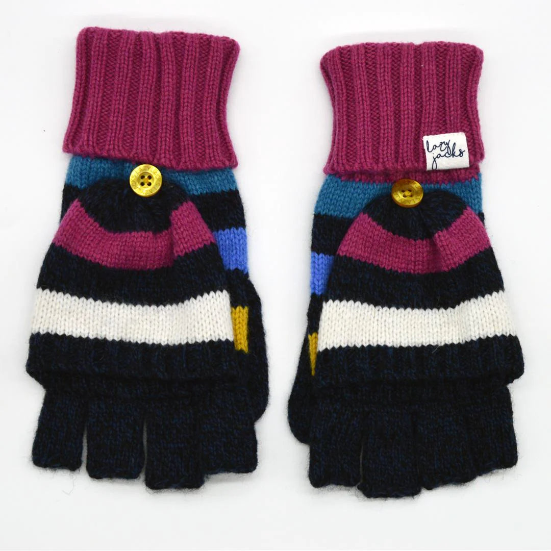 Lazy Jacks Honeysuckle Multi Knitted Gloves