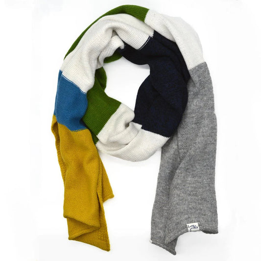 Lazy Jacks Sage Multi Knitted Scarf