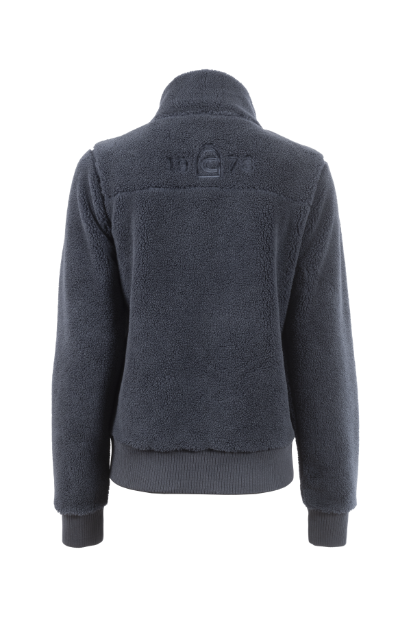 Cavallo Grete Woven Midnight Grey Fur Jacket