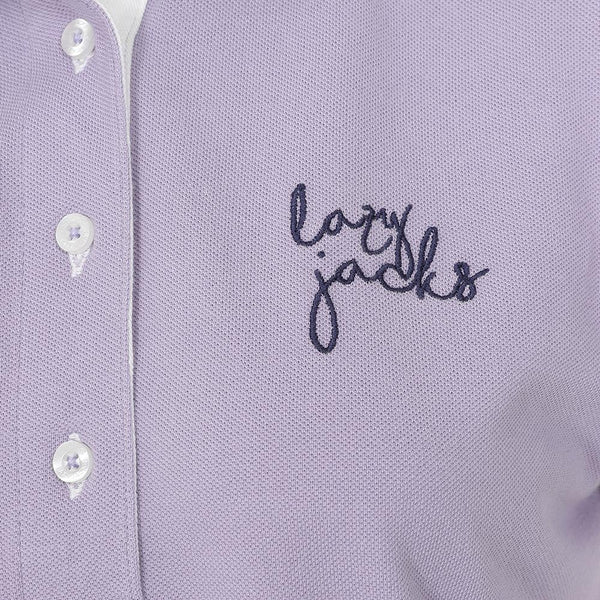 Lazy Jack Plain Lilac Polo Shirt