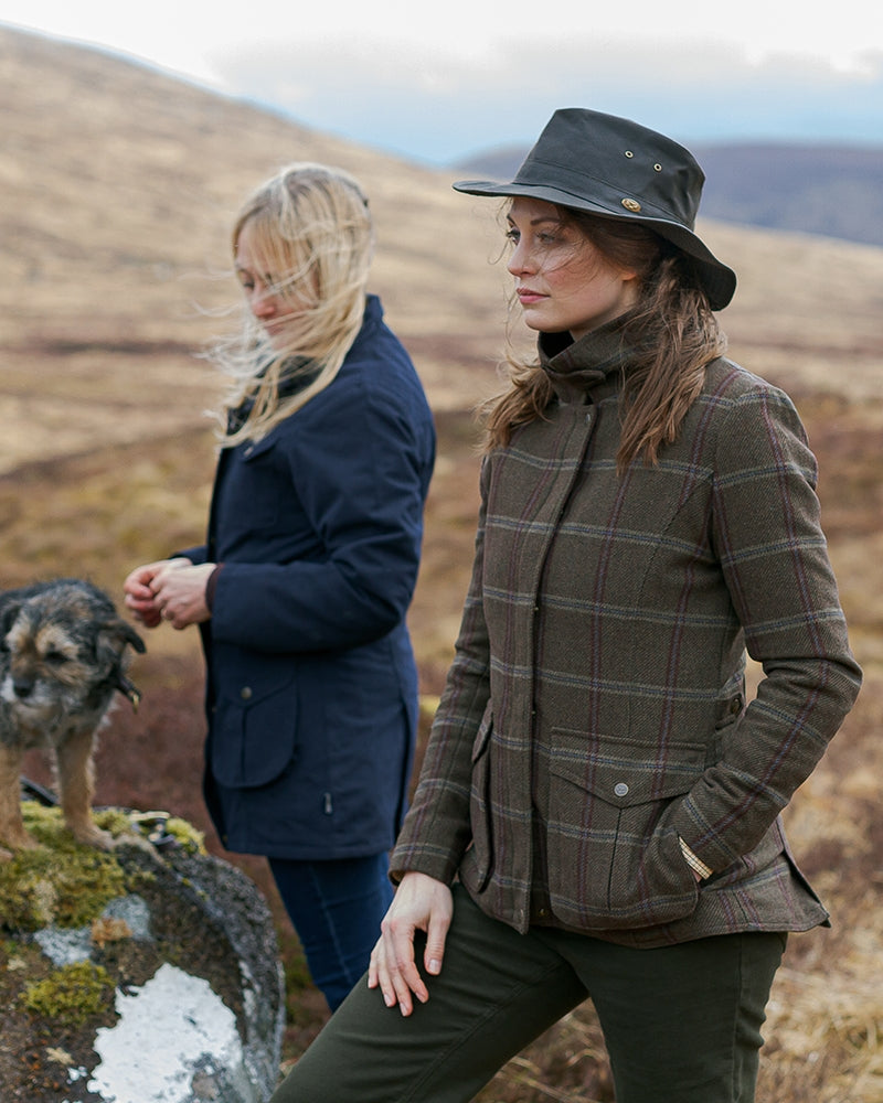 Hoggs Of Fife Musselburgh Ladies Bracken Tweed Field Coat