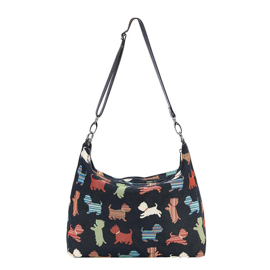 Signare Playful Puppy Slouch Bag