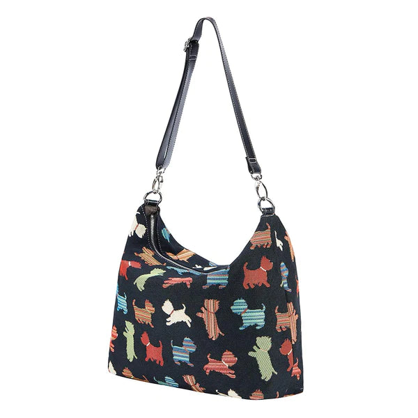 Signare Playful Puppy Slouch Bag