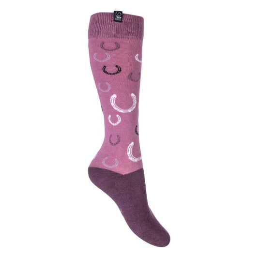 Hkm Kids Alva Lilac Riding Socks