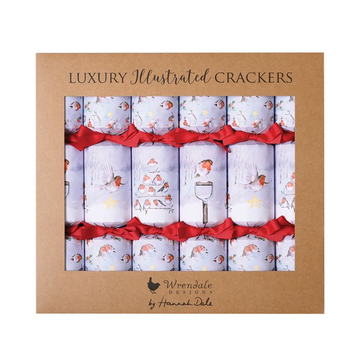 Wrendale Luxury 'Season's Tweeting's' Robin Christmas Crackers