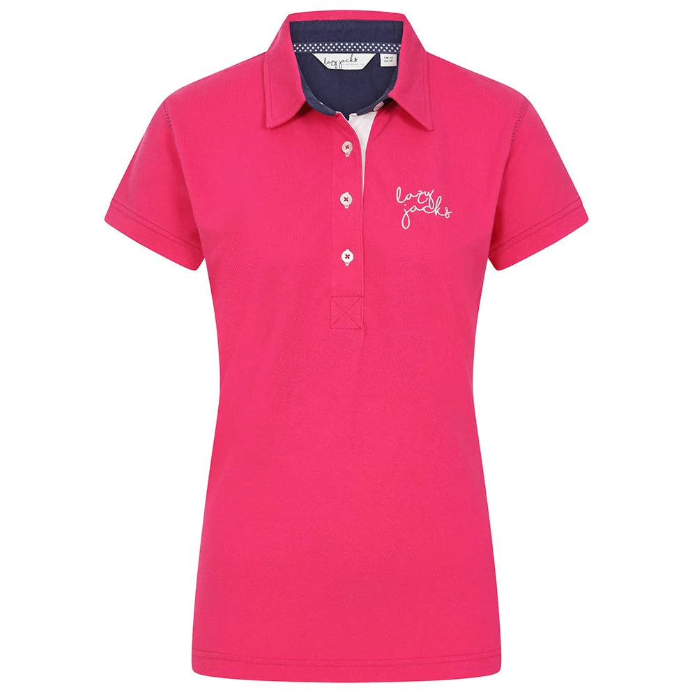 Lazy Jack Plain Lipstick Polo Shirt