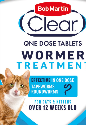 Bob Martin 2 in 1 Dewormer - Cats 2 Tabs