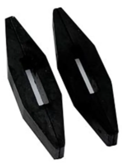 Elico Rubber Rein Stops - Black