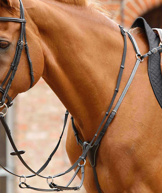 Premier Equine Norbello Hunter Breastplate - Black - Full