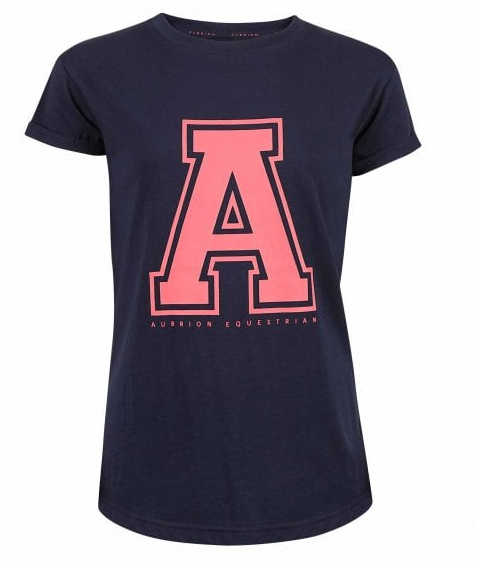 Shires Aubrion Repose Young Rider T-shirt Navy