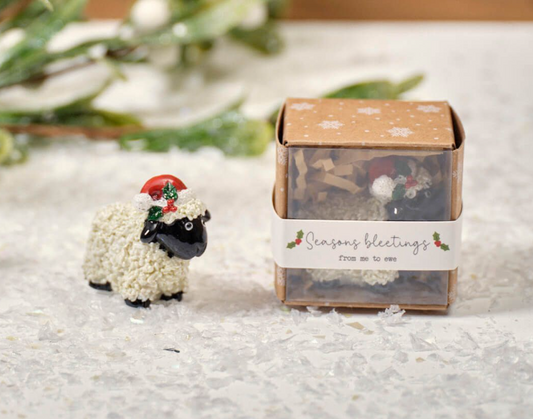 Langs Christmas Tiny World Resin Sheep Keepsake Ornament With Gift Box
