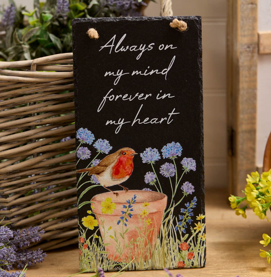 Langs Robin Slate Plaque