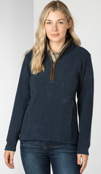 Rydale Ladies Huggate Overhead Fleece - Navy