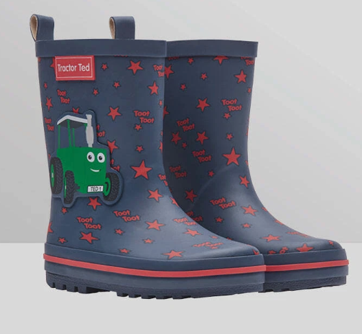 Tractor Ted 'Toot Toot' Navy/ Star Wellies
