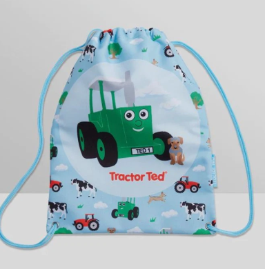 Tractor Ted Drawstring Bag